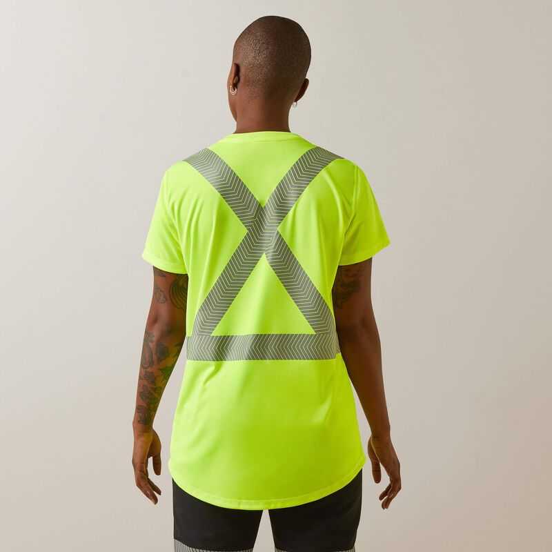 Ariat Rebar Hi-Vis ANSI T-Shirt Yellow | 650ZBQUMJ