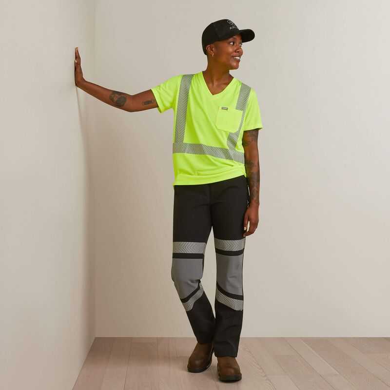 Ariat Rebar Hi-Vis ANSI T-Shirt Yellow | 650ZBQUMJ