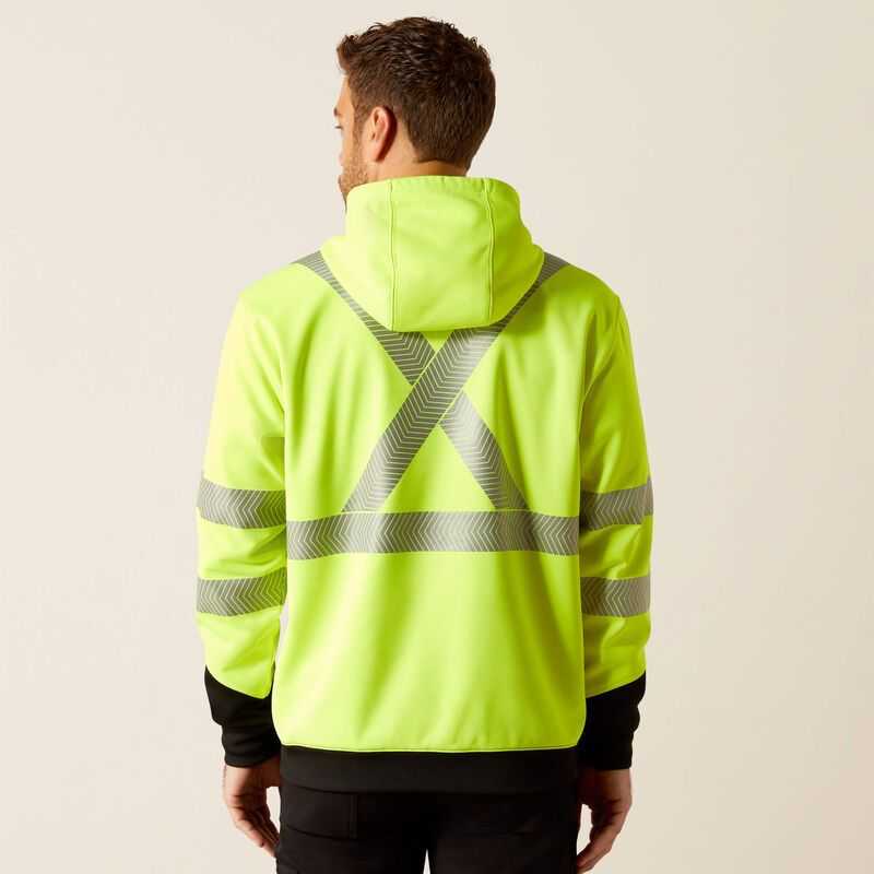 Ariat Rebar Hi-Vis Hoodie Yellow | 197HQPMJB