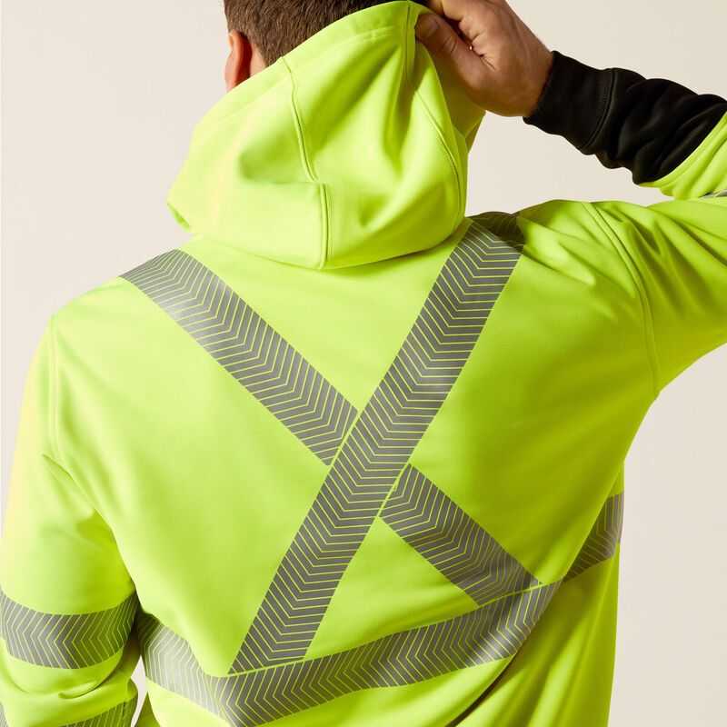 Ariat Rebar Hi-Vis Hoodie Yellow | 197HQPMJB