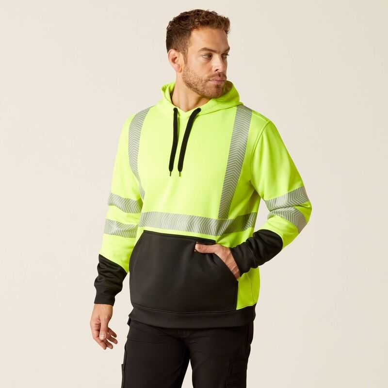 Ariat Rebar Hi-Vis Hoodie Yellow | 197HQPMJB