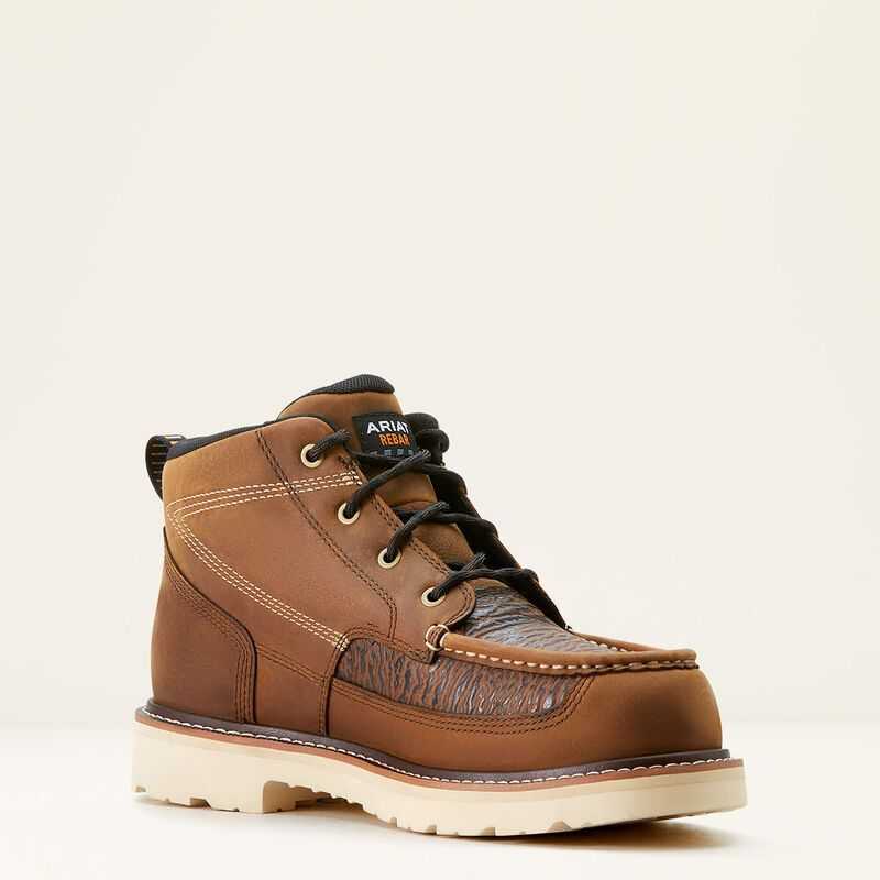 Ariat Rebar Lift Chukka Composite Toe Work Boot Brown | 739SGQITX