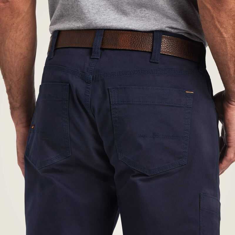 Ariat Rebar M4 Low Rise DuraStretch Made Tough Stackable Straight Leg Pant Navy | 786FVPOHI