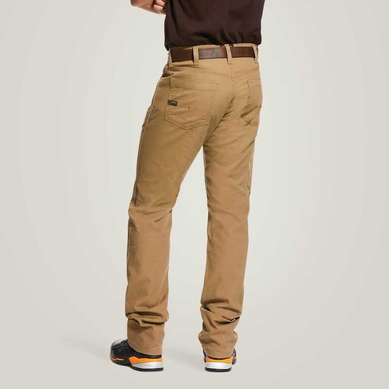 Ariat Rebar M4 Low Rise DuraStretch Made Tough Stackable Straight Leg Pant Khaki | 518SVEUPR