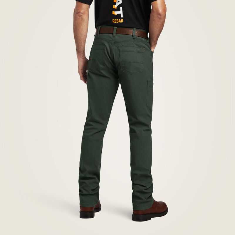 Ariat Rebar M4 Low Rise DuraStretch Made Tough Stackable Straight Leg Pant Deep Forest | 490LMQXEA