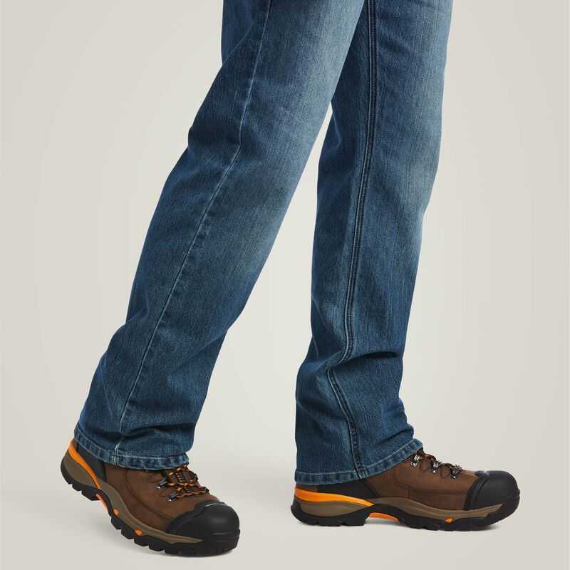 Ariat Rebar M5 DuraStretch Basic Stackable Straight Leg Jean Edgewood | 796UWTVHS