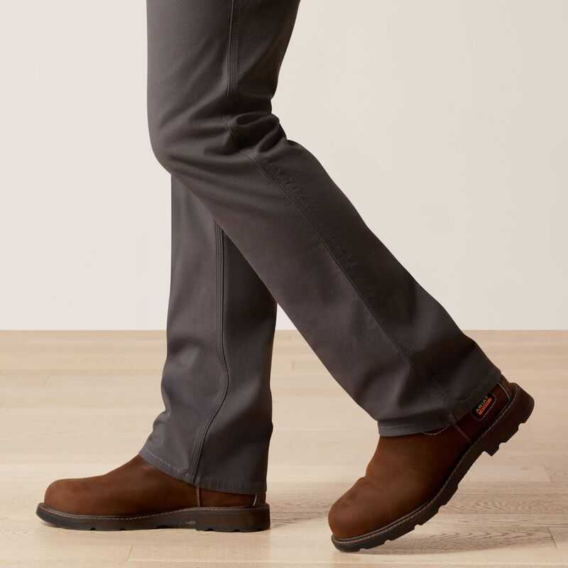 Ariat Rebar M5 Straight DuraStretch Made Tough Straight Pant Grey | 975HOJMLB