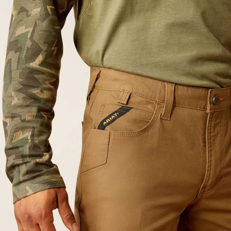 Ariat Rebar M5 Straight DuraStretch Made Tough Straight Pant Khaki | 053YZOMHQ