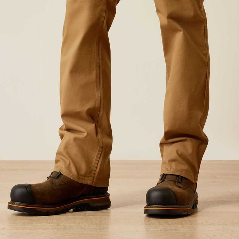 Ariat Rebar M5 Straight DuraStretch Made Tough Straight Pant Khaki | 053YZOMHQ