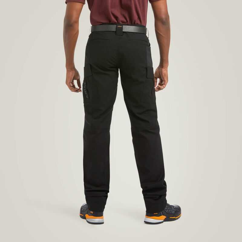 Ariat Rebar M5 Straight DuraStretch Ripstop Cargo Straight Pant Black | 965ZVTKQG