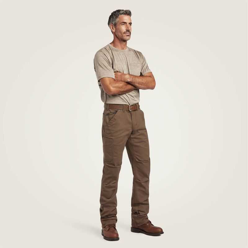 Ariat Rebar M5 Straight DuraStretch Washed Twill Dungaree Straight Leg Pant Wren | 965IFRLAJ