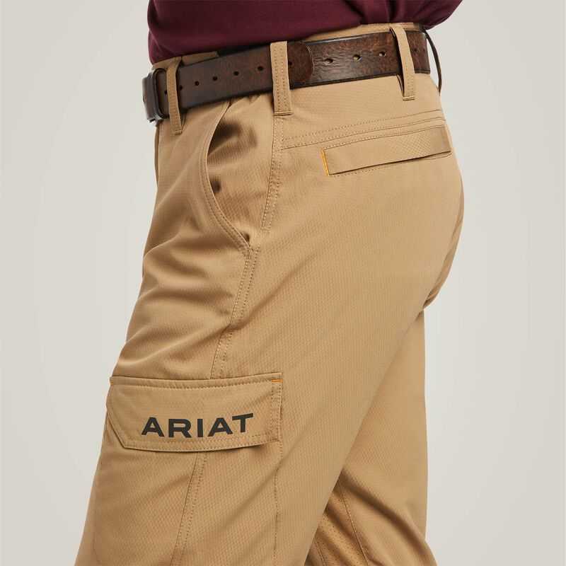 Ariat Rebar M5 Straight Work Flow Ultralight Stackable Straight Leg Pant Khaki | 195OLJUGP