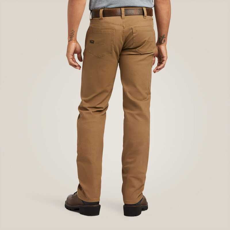 Ariat Rebar M7 DuraStretch Made Tough Straight Pant Khaki | 219BDAJOI