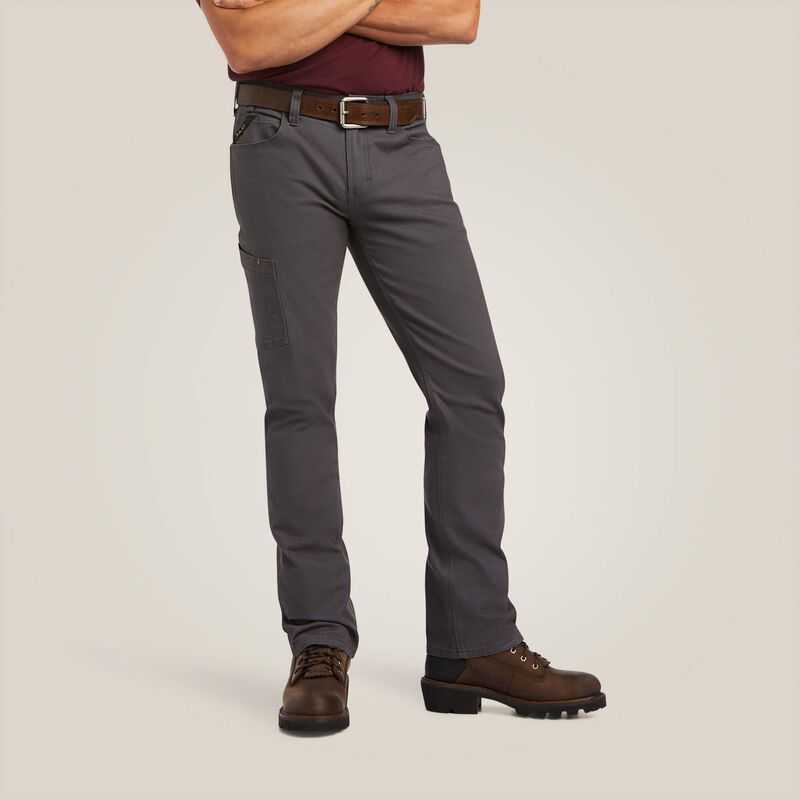 Ariat Rebar M7 DuraStretch Made Tough Straight Pant Grey | 203DAPZCO