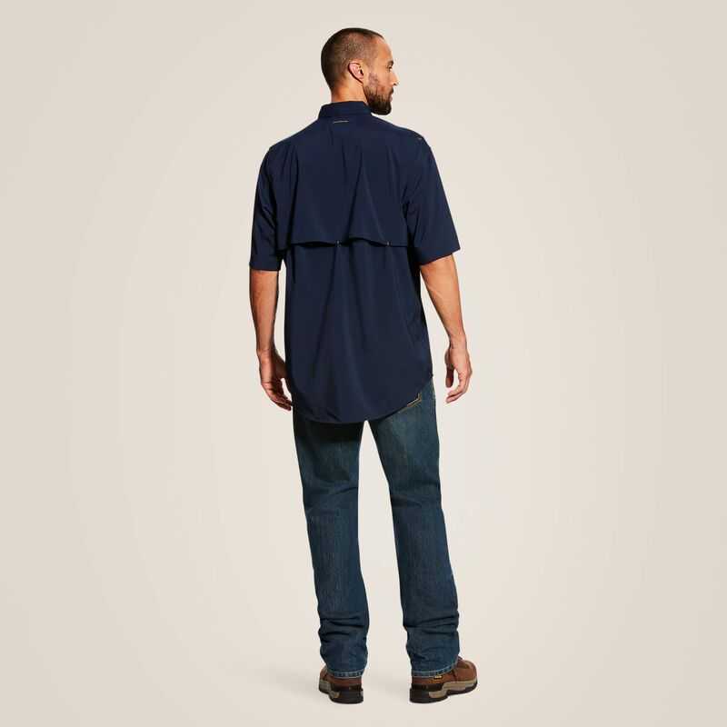 Ariat Rebar Made Tough VentTEK DuraStretch Work Shirt Navy | 928NIUVPK