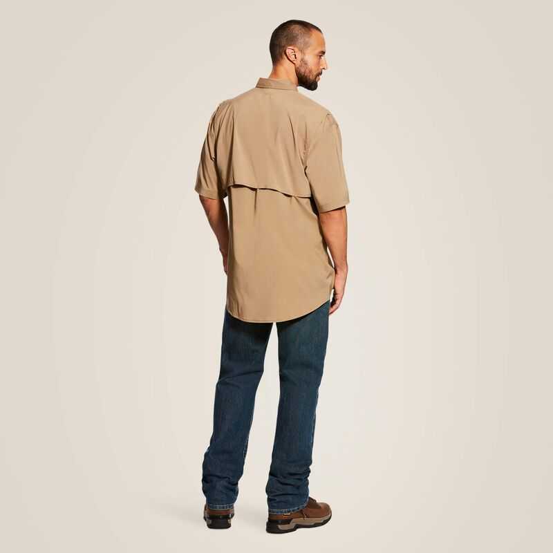 Ariat Rebar Made Tough VentTEK DuraStretch Work Shirt Khaki | 017DLJARG