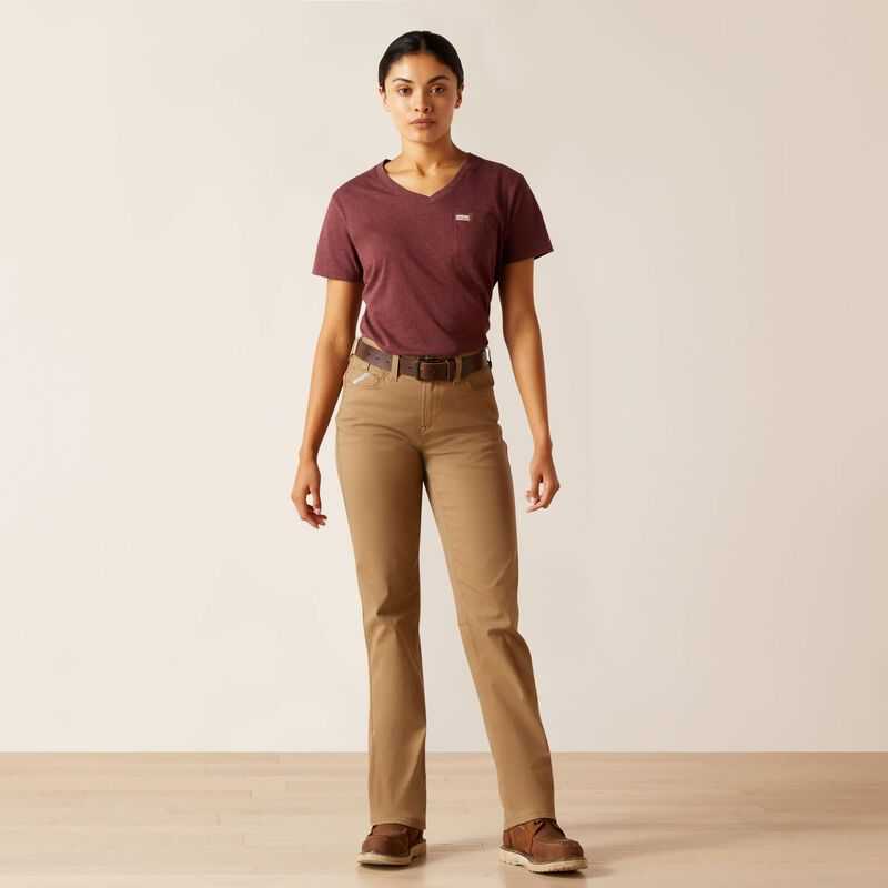 Ariat Rebar PR Made Tough Straight Pant Khaki | 069HIZPTL