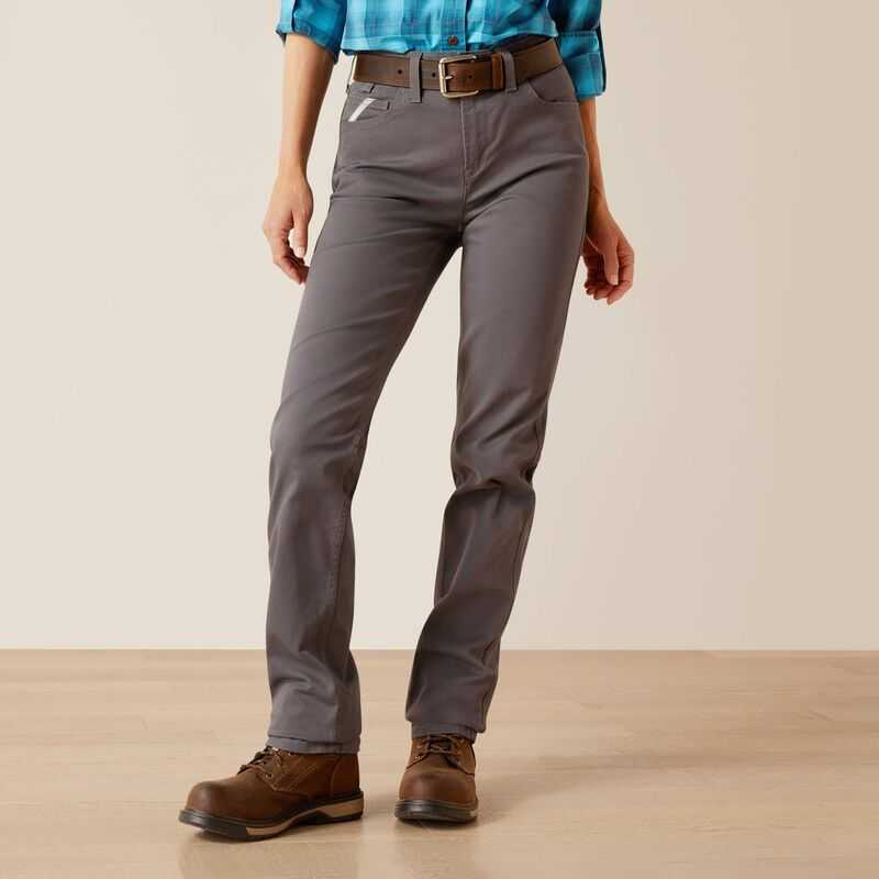 Ariat Rebar PR Made Tough Straight Pant Grey | 508MXQOAE