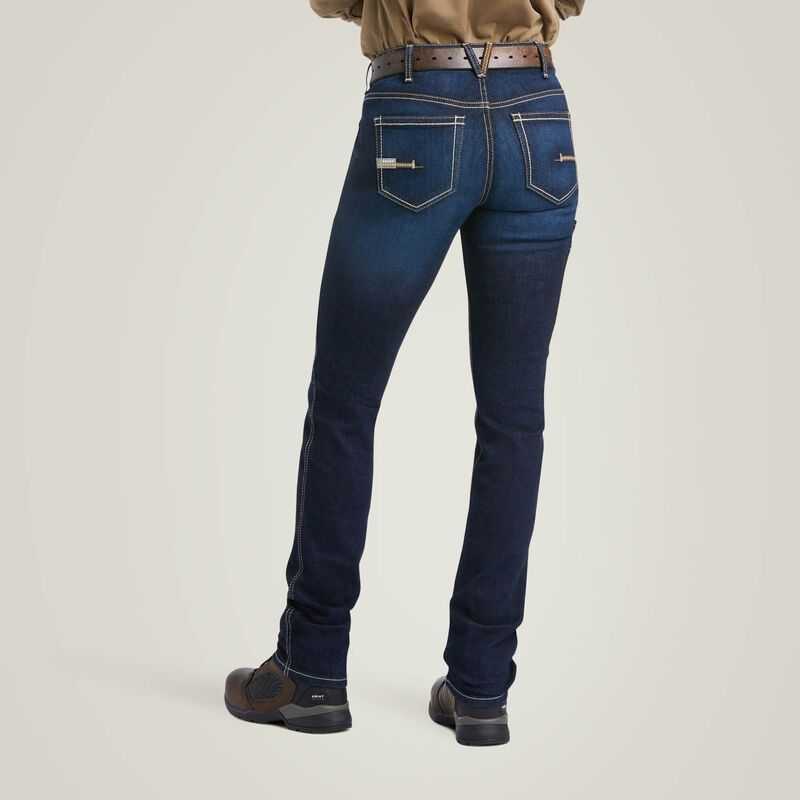 Ariat Rebar Perfect Rise Work Flex Riveter Slim Leg Jean Frances | 590EIKSHN