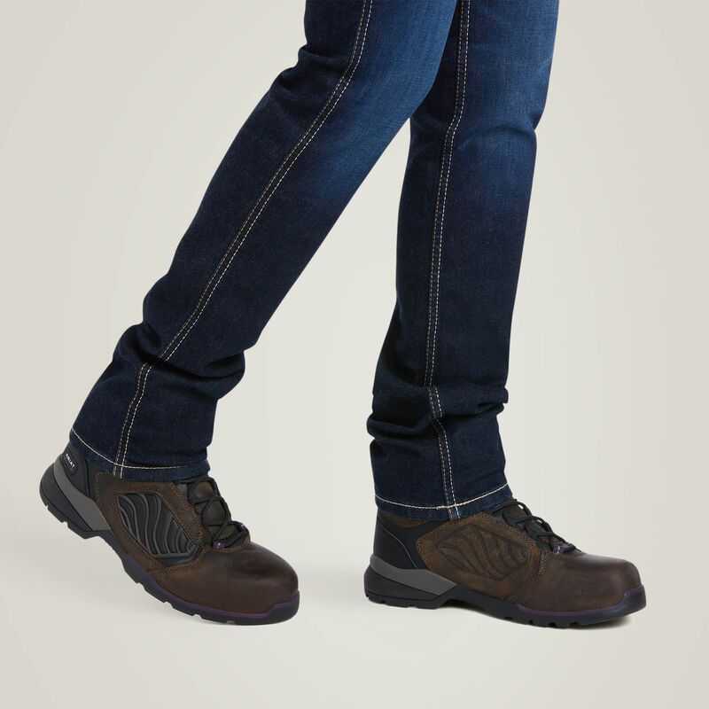 Ariat Rebar Perfect Rise Work Flex Riveter Slim Leg Jean Frances | 590EIKSHN