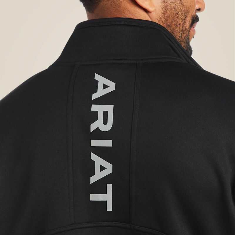 Ariat Rebar Polartec Elite Full Zip Sweatshirt Black | 839FRMLWP