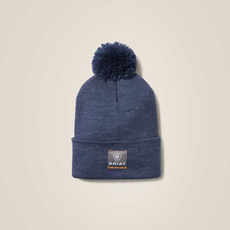 Ariat Rebar Pom Beanie Blue | 143WGZATK