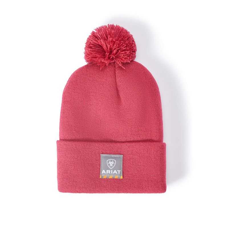 Ariat Rebar Pom Beanie Crab Apple | 497RLTIFZ