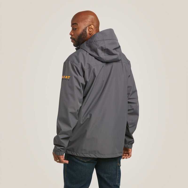 Ariat Rebar Stormshell Waterproof Jacket Grey | 382BAVDQZ