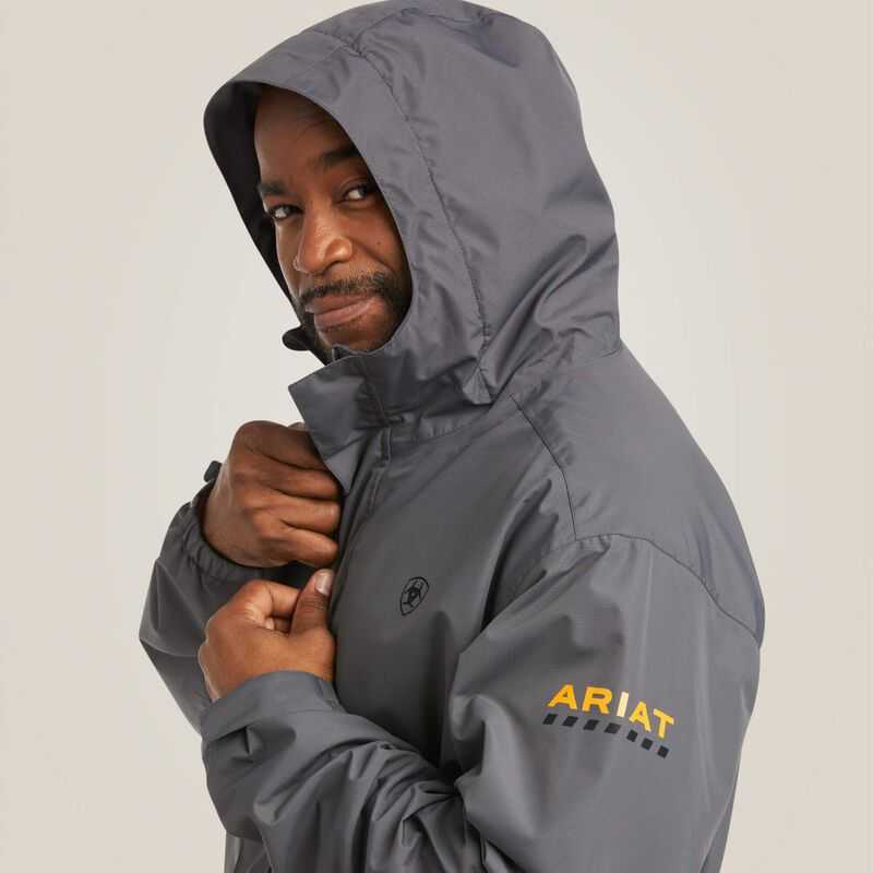 Ariat Rebar Stormshell Waterproof Jacket Grey | 382BAVDQZ