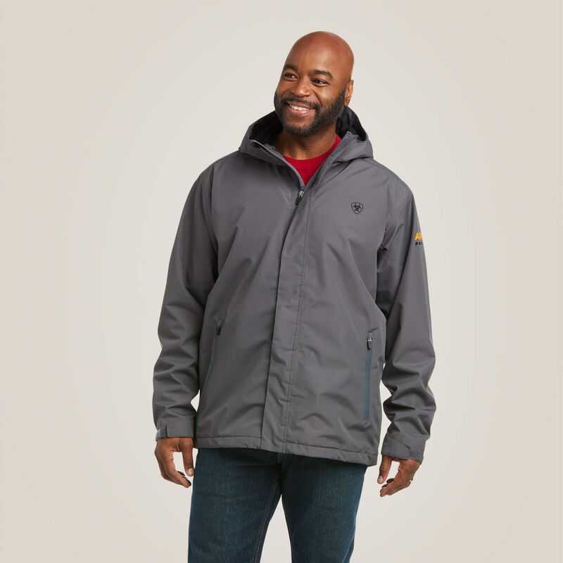 Ariat Rebar Stormshell Waterproof Jacket Grey | 382BAVDQZ