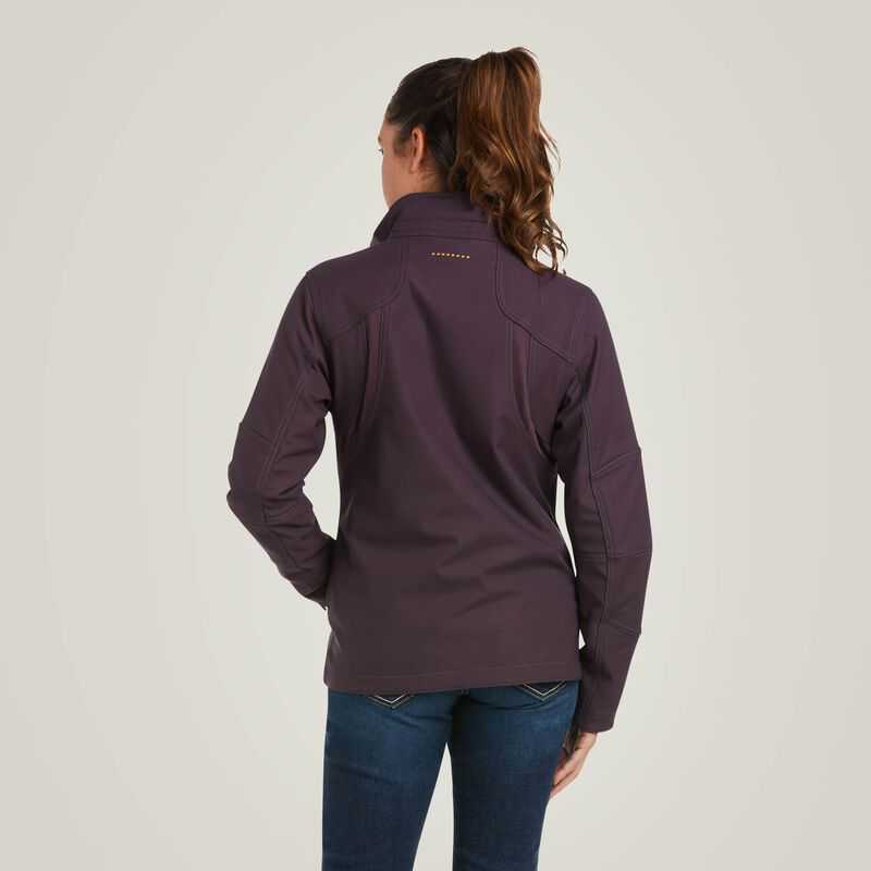 Ariat Rebar Stretch Canvas Softshell Jacket Purple | 074SOXZTI