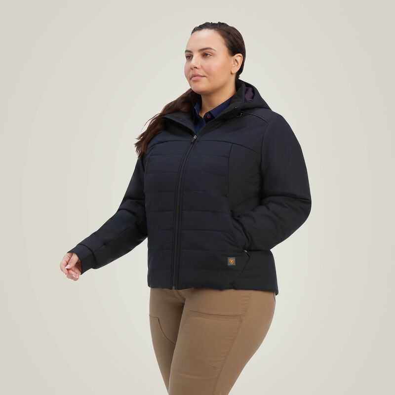 Ariat Rebar Valkyrie Stretch Canvas Insulated Jacket Black | 841BZGIET