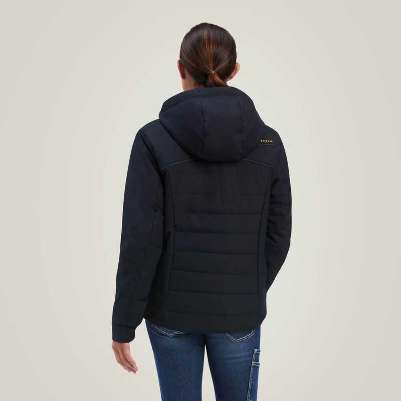 Ariat Rebar Valkyrie Stretch Canvas Insulated Jacket Black | 841BZGIET