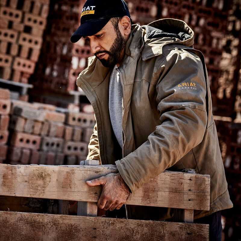 Ariat Rebar Washed DuraCanvas Insulated Jacket Wren | 962TXASKG