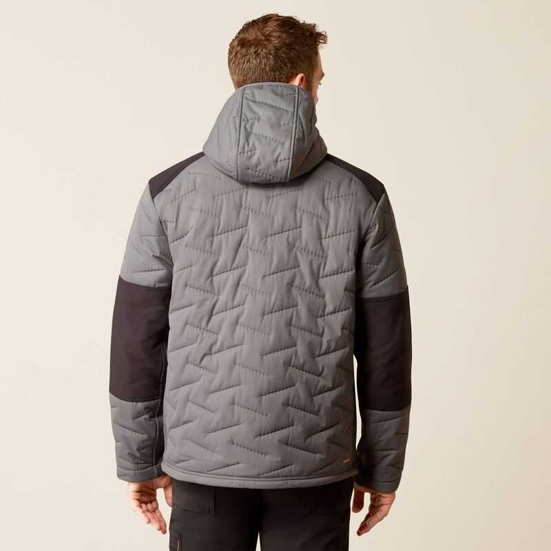 Ariat Rebar Winter Cloud 9 Water Resistant Insulated Jacket Grey | 652ZKXMUA