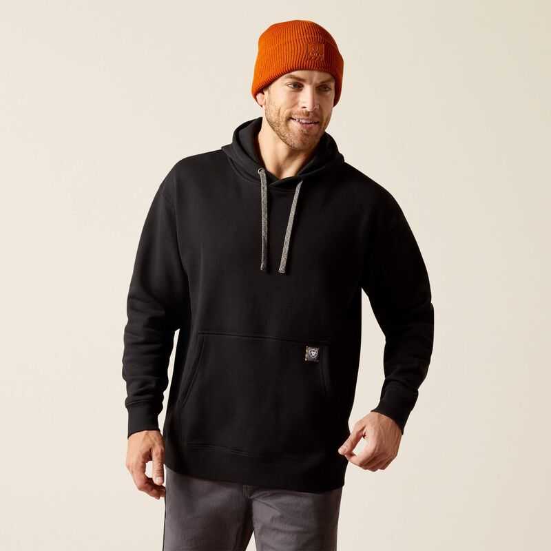 Ariat Rebar Workman Chainsaw Hoodie Black | 205WFDROZ