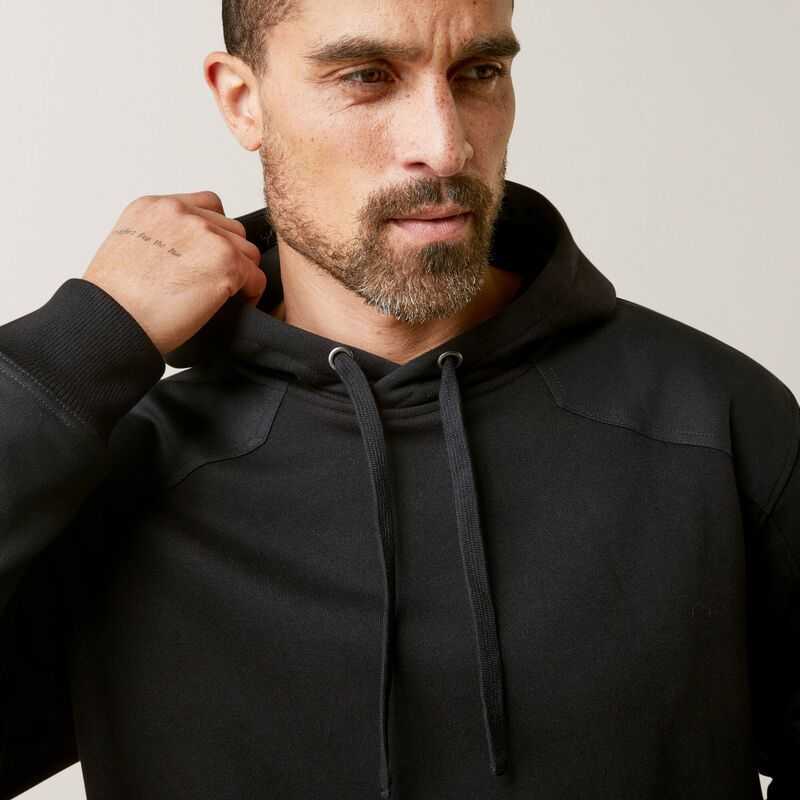 Ariat Rebar Workman DuraCanvas Hoodie Black / Black | 642STFCLR