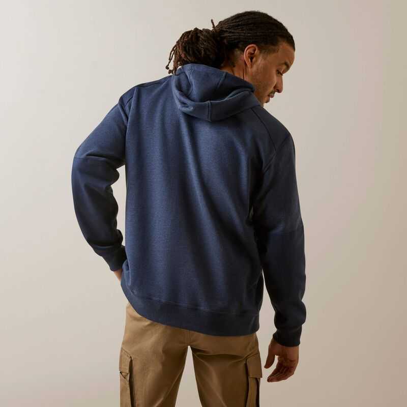 Ariat Rebar Workman DuraCanvas Hoodie Navy / Navy | 512KETDYZ