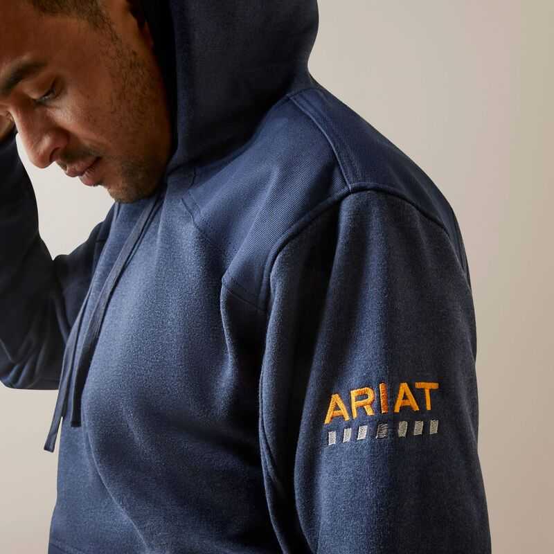 Ariat Rebar Workman DuraCanvas Hoodie Navy / Navy | 512KETDYZ