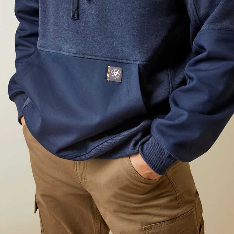 Ariat Rebar Workman DuraCanvas Hoodie Navy / Navy | 512KETDYZ