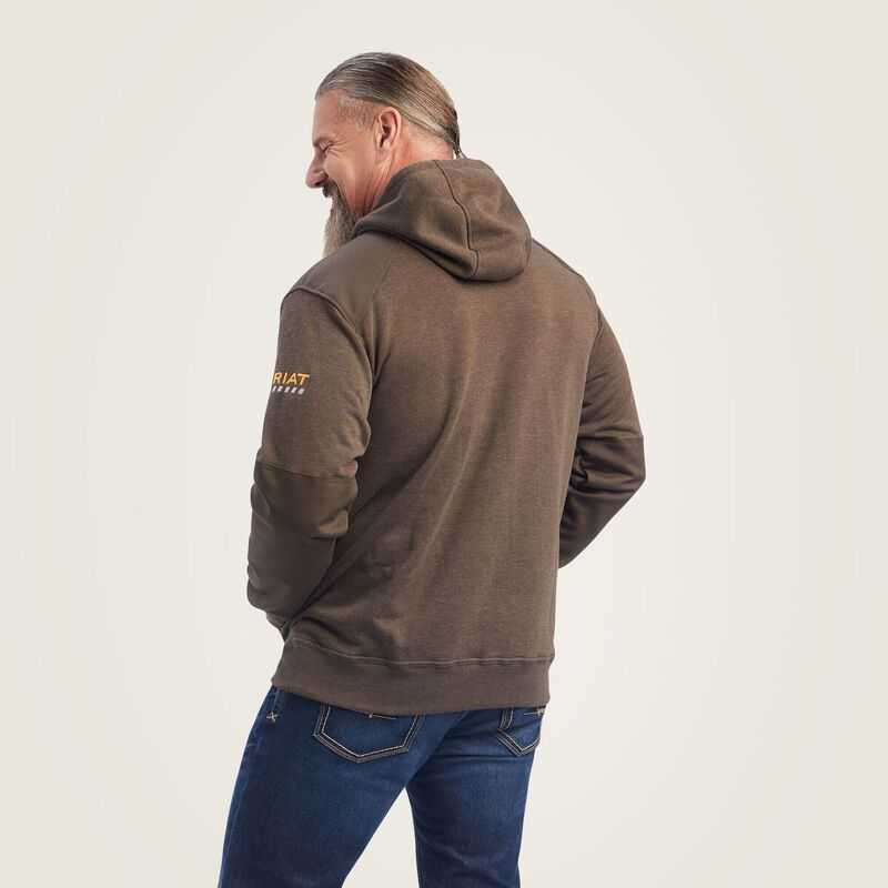 Ariat Rebar Workman DuraCanvas Hoodie Wren Heather | 014LZDBWQ