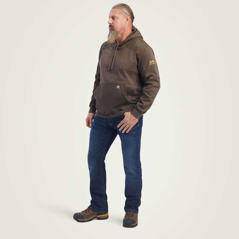 Ariat Rebar Workman DuraCanvas Hoodie Wren Heather | 014LZDBWQ