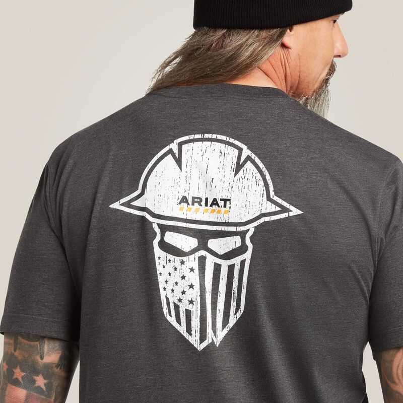 Ariat Rebar Workman Full Cover T-Shirt Grey | 230NSQLGH