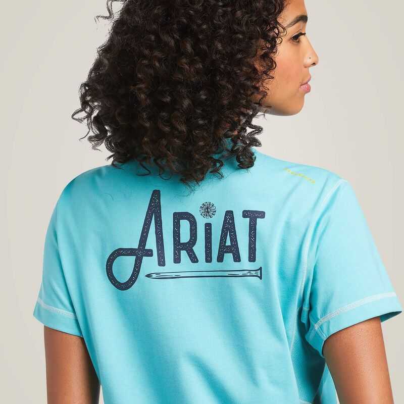 Ariat Rebar Workman Graphic Logo T-Shirt Meadowbrook | 209VLJOIR