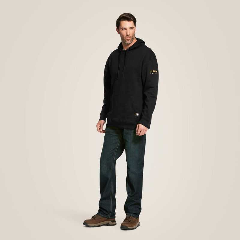 Ariat Rebar Workman Hoodie Black | 908GOQIXH