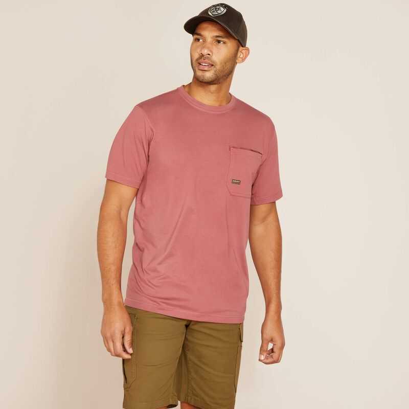 Ariat Rebar Workman Reflective Flag T-Shirt Dark Red | 934BMGSZP