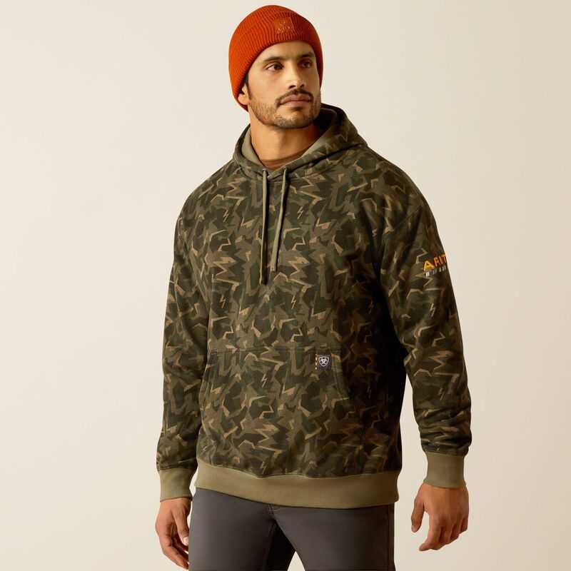 Ariat Rebar Workman Shard Hoodie Deep Camo | 952JPEHDX