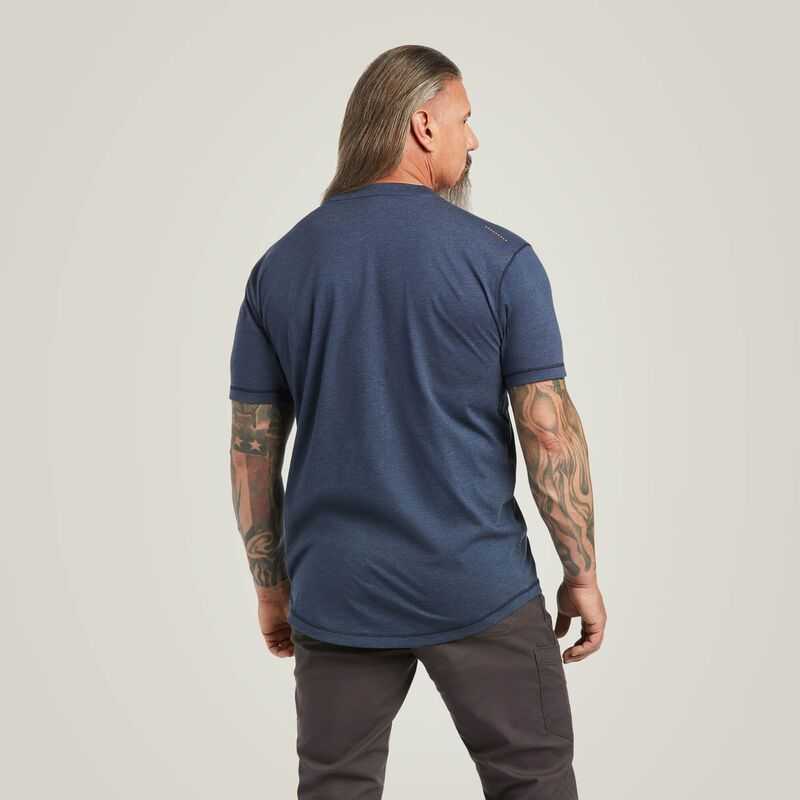 Ariat Rebar Workman T-Shirt Slate Heather | 387NWADRF