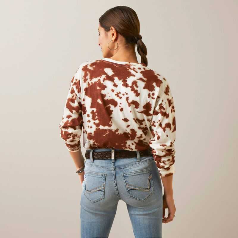 Ariat Relaxed Henley Top Paint | 498UYJIAO