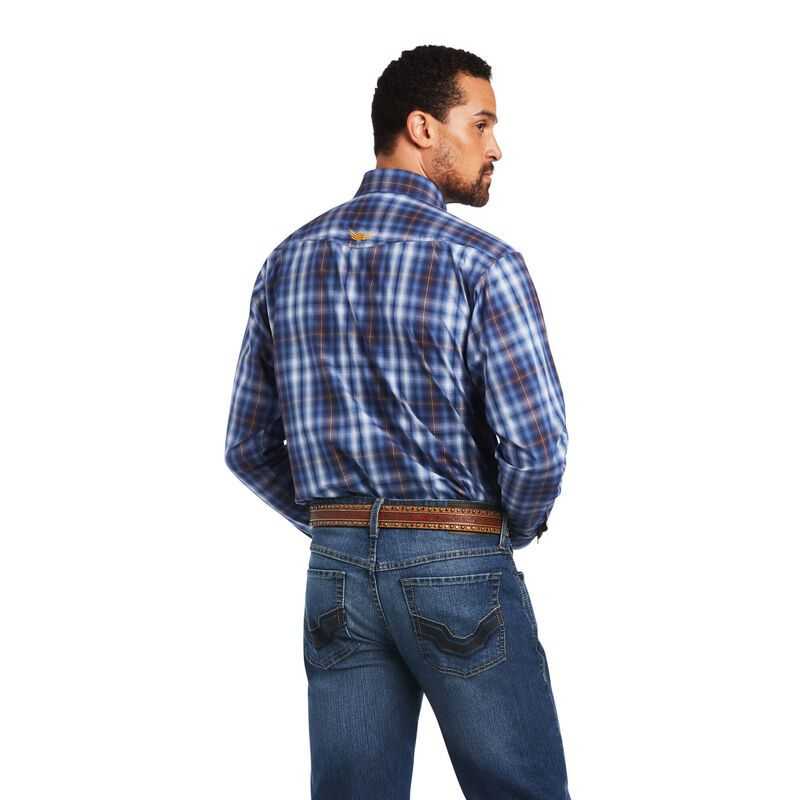 Ariat Relentless Inexorable Stretch Classic Fit Snap Shirt Blue | 948BZWHTE